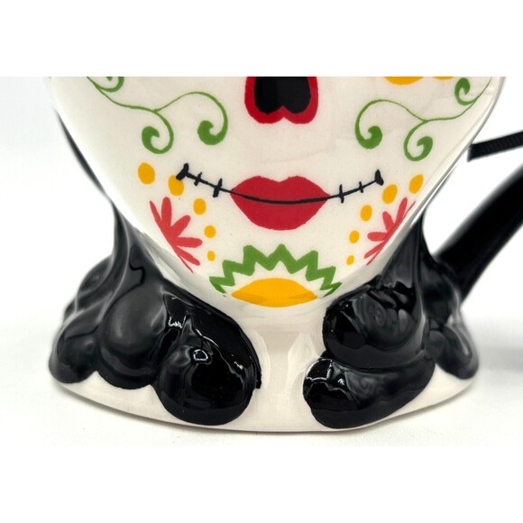 Blue‎ Sky Clayworks Coffee Mug Halloween Day of the Dead Sugar Skull NWT 20oz - Picture 14 of 16